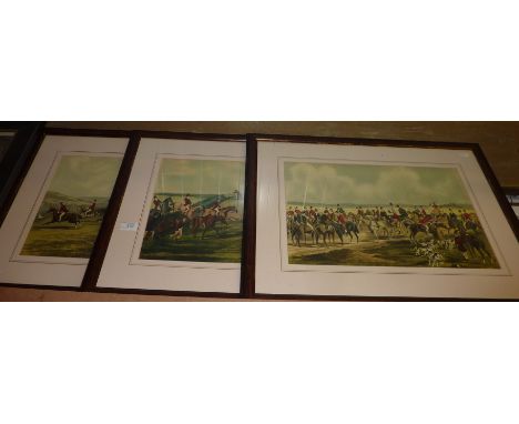 3 framed hunting prints