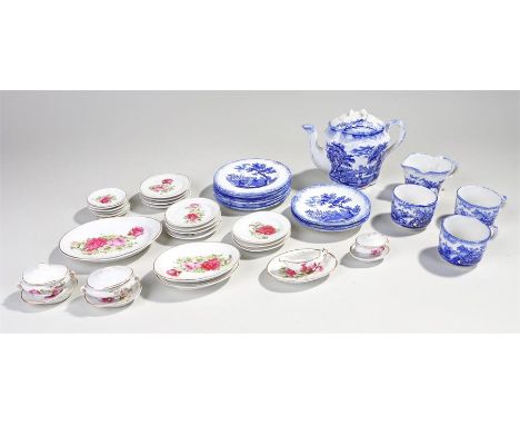 Humphrey's Clock miniature dolls house tea service, together with miniature dinner service (qty) 