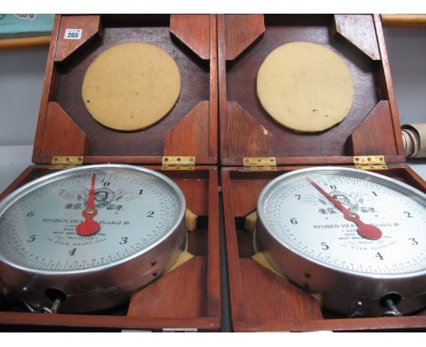 A Pair of Reuben Heaton Ltd 2 Alfred St West, Bromwich, West Midlands, weighing scales (2) (Boxed)