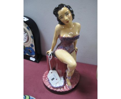 A Peggy Davies Figurine 'Marilyn Monroe', handpainted, 25cm high.