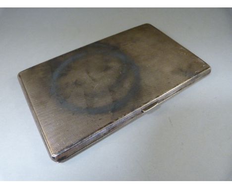 Hallmarked London 1937 silver cigarette case - total weight 211.3g