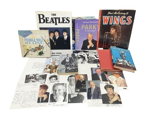 James Bond Casino Royale book signed by Daniel Craig, Judy Dench and other case members, together with Beatles book and Wing 