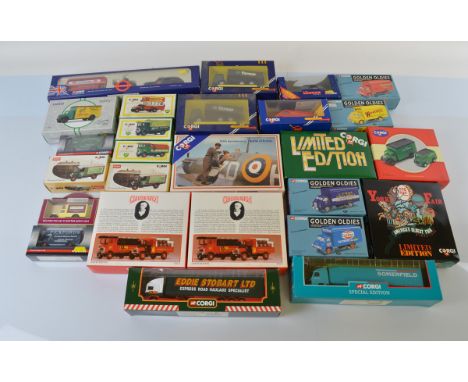 Twenty Five assorted Corgi commercial vehicle models, including Golden Oldies, Limited Edition sets, York Fair, Eddie Stobart
