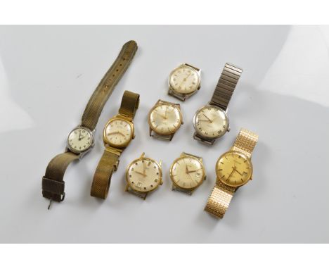 A collection of gentlemen's automatic wristwatches, by Rotary, Accurist, Limit and others