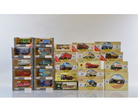 Twenty Four assorted Corgi Classics commercial vehicle models, including double pack sets, all boxed (24)