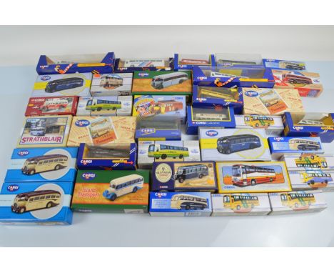 A quantity of Corgi bus models including , Strathblair set, Guinness Bedford Coach, Timpson's 1935 Programme, etc. all boxed 