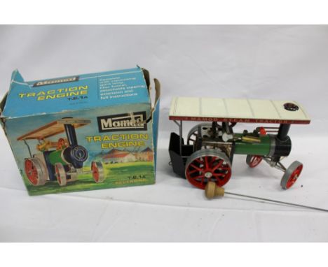 Mamod Traction Engine TE1A boxed plus a Mamod Lumber Wagon LW1 also boxed (Qty: 2)
