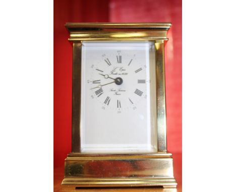 L'Epee brass carriage clock