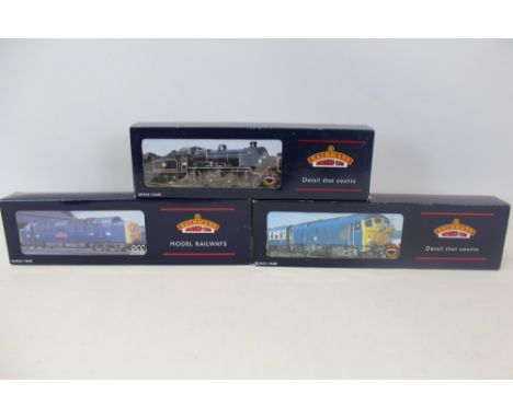 Railway Bachmann 00 gauge locomotives N Class 31401 BR Black 32-162, Class 24 Diesel 32-427, Class 55 D9017 'The Durham Light