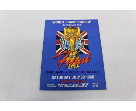 Football Programme 1966 World Cup Souvenir Programme