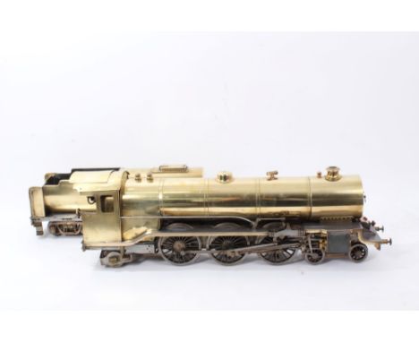 Line Steam Locomotive 2½ gauge model of 'Fayete' constructed in copper and brass complete with tender and drawings with woode