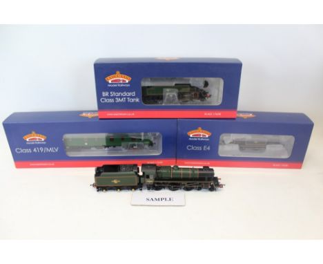 Railway Bachmann 00 gauge locomotives Class 3MT Tank 82030, 31-976A, Class E4 32500, 35-078, Class 419 Motor Luggage Van 31-2