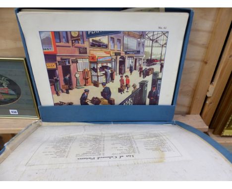 PORTFOLIO OF VINTAGE COLOUR CHILDREN'S EDUCATIONAL PRINTS.