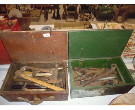 Two boxes of small hand tools