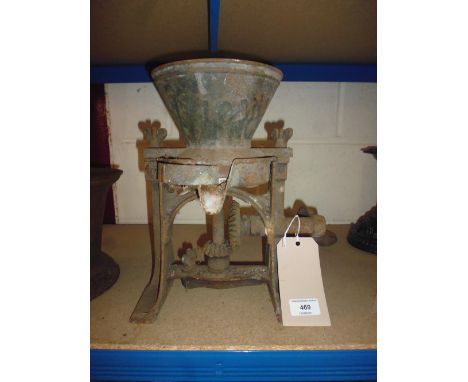 An old coffee grinder