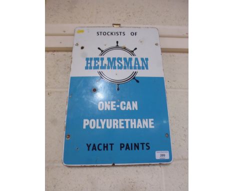 Helmsman Polyurethane Yacht Paint enamel sign