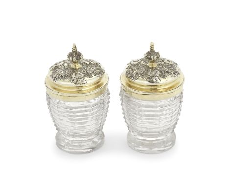A collection of William IV and Victorian silvervarious dates and makers Comprising: two Wiliam IV silver-gilt covered glass p