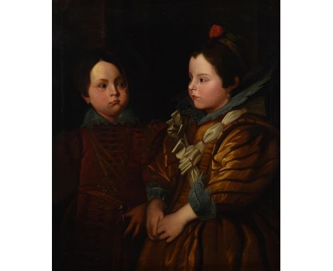 After Anthony Van Dyck Children from the Lomellini Family portraitOil on canvas 76 x 64cm (29¾ x 25 in.)A detail after the wo