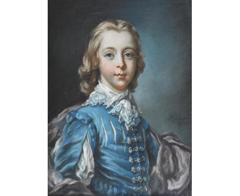 Francis Cotes (British 1726-1770)Portrait of a boy, possibly Peter Benet Legh (b.1742)PastelSigned and dated 1751 lower right