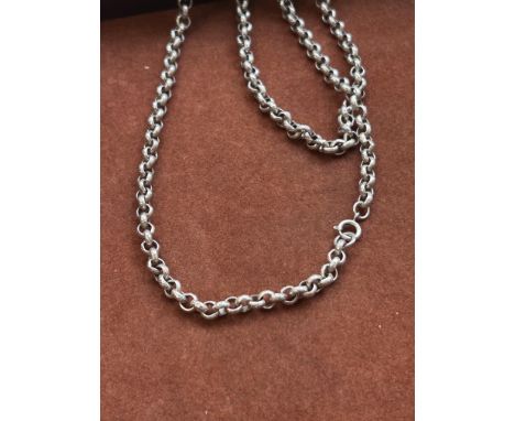 Silver belcher neck chain 