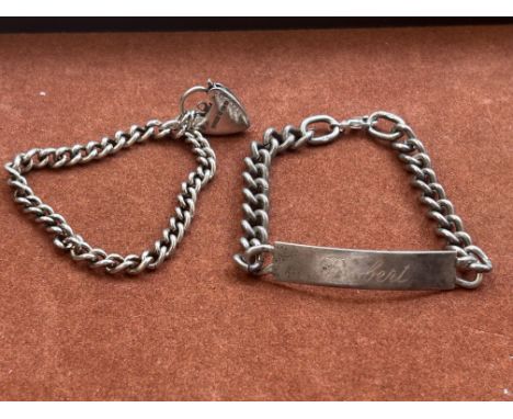 Silver ID bracelet 