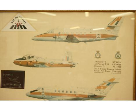 Military aircraft print framed and mounted