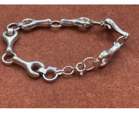 Silver spanner bracelet 