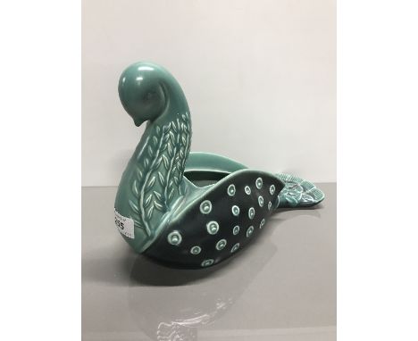 VINTAGE BESWICK DOVE VASE IN GREEN BY KATHY URBACH