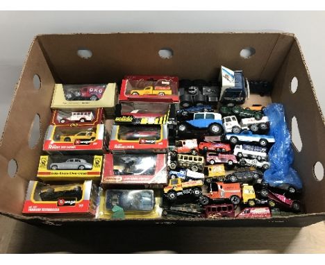 BOX OF VINTAGE TOY CARS