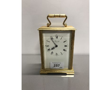 BRASS CARRIAGE CLOCK BY BARONET OF LONDON