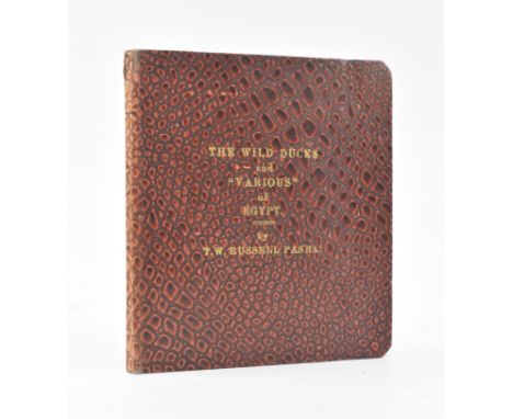 Ornithological interest. c1910 The Wild Ducks and Various of Egypt, how to identify them, and Some useful shooting words and 