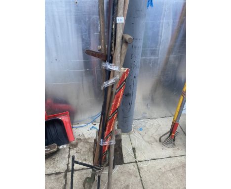 A quantity of garden tools etc. 