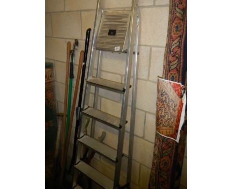 A clean aluminium step ladder, COLLECT ONLY. 