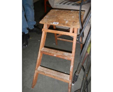 A small wooden step ladder. COLLECT ONLY. 