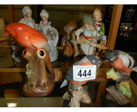 A mixed lot of ceramic figures, animals etc., 