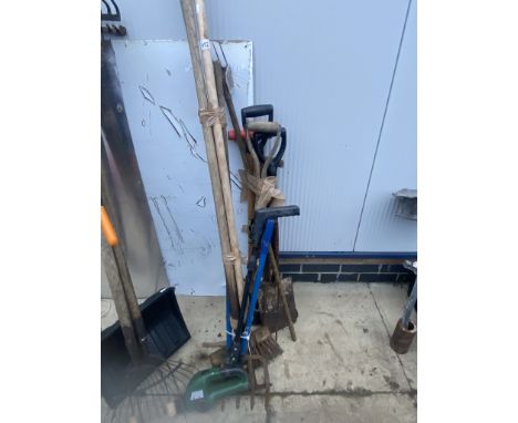 A quantity of garden tools etc. 