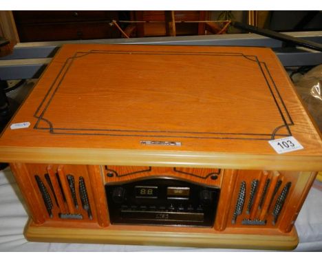A record player. 