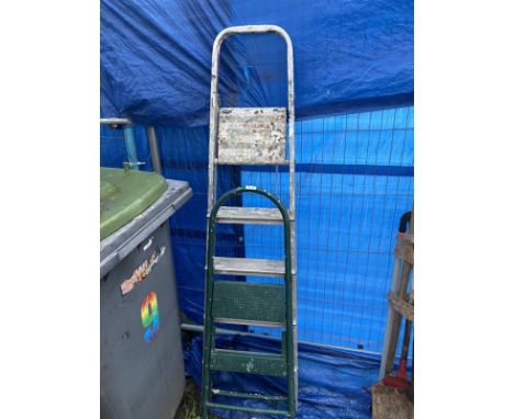 A five step step ladder and a smaller step ladder 