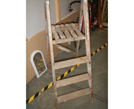 A small wooden step ladder, COLLECT ONLY. 