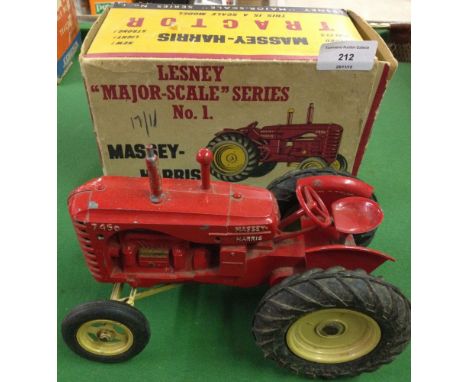 Lesney No. 1 large scale Massey Harris tractor with original box.