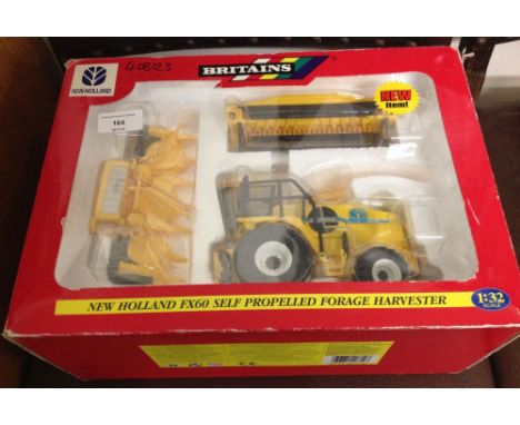 A boxed Britains 1:32 scale New Holland FX60 self propelled Forage Harvester #40812.