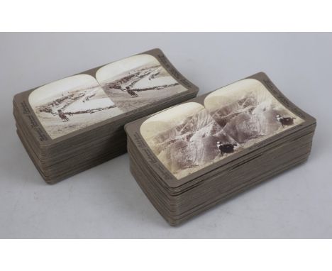 Collection of stereoscope cards 