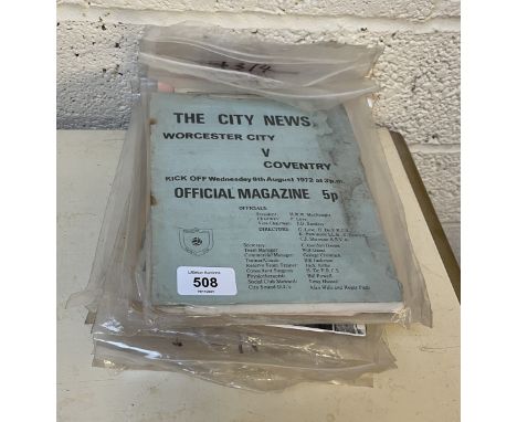 Collection of Worcester City FC programmes 