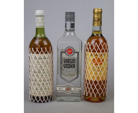 3 bottles of booze - Virgin Vodka, Jurancon &amp; Eigenbau