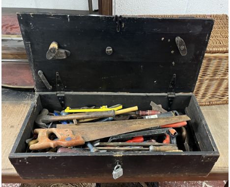 Carpenters chest with tools 