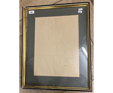Original etching - Nu de Dos - Pablo Picasso 