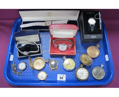 Roxedo Vintage Openface Pocketwatch, (damages / incomplete); further pocketwatches, pocket watch cases (lacking movements / d