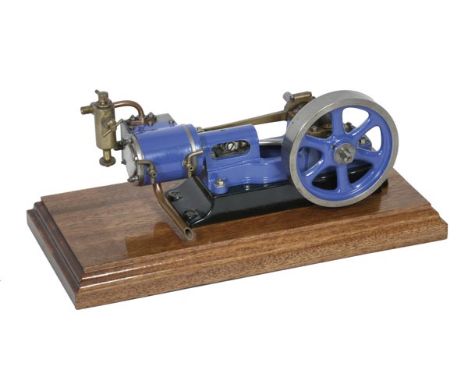 A well engineered model of a Stuart Turner No.8 horizontal live steam mill engine, built by Mr N. Hooper of Devon, the single