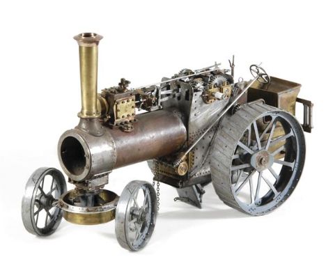 A well engineered part built 11/2 inch scale model of a ‘Royal Chester’ Allchin traction engine, with single cylinder, two ro