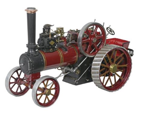 A well engineered 1 inch scale model of an agricultural traction engine, built to the L.C. Mason design ‘Minnie’ by Mr N. Hoo